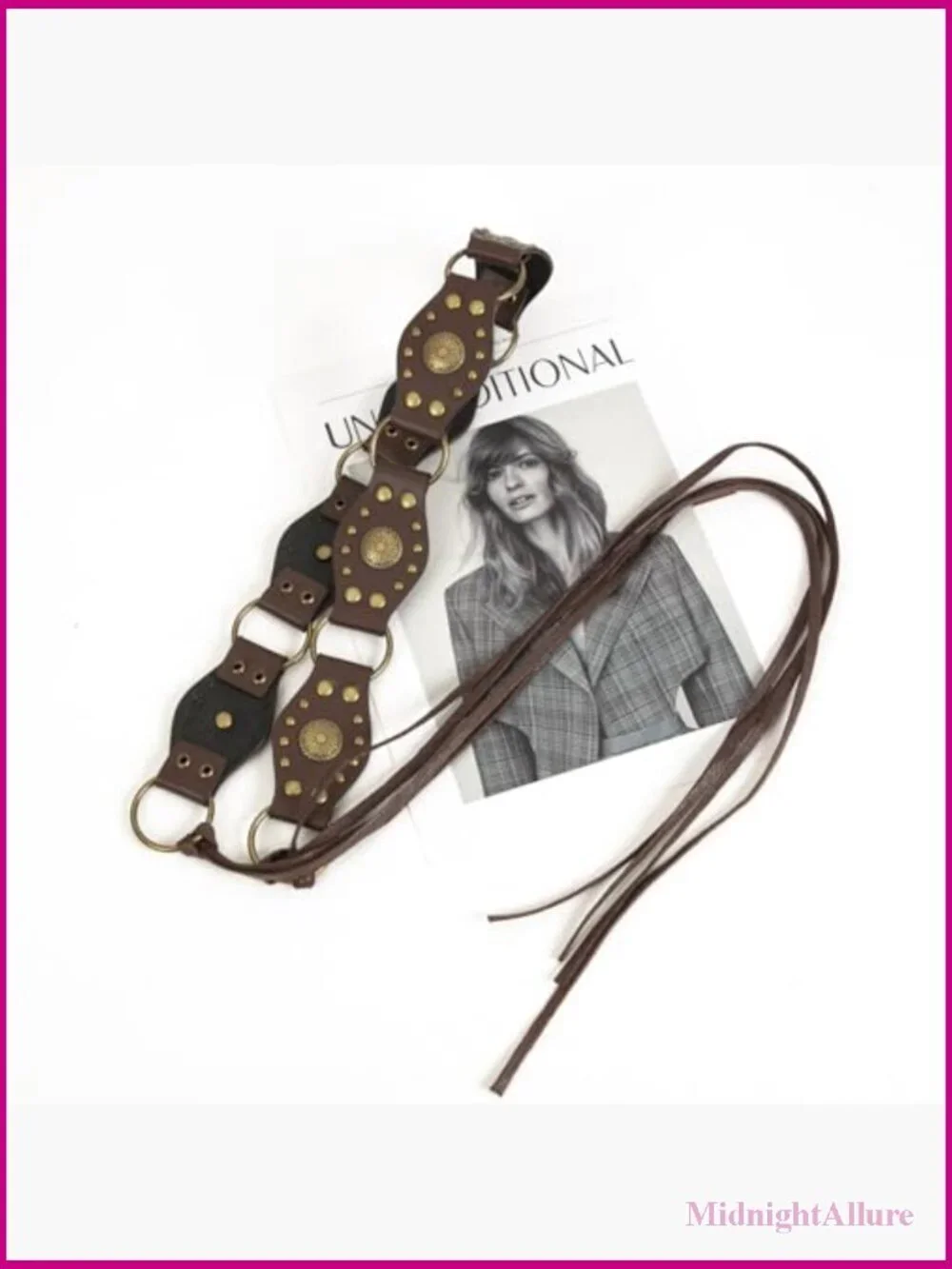 Bohemian Style Rope Braid Waist Belt, Adjustable 27.5-35.4 inch